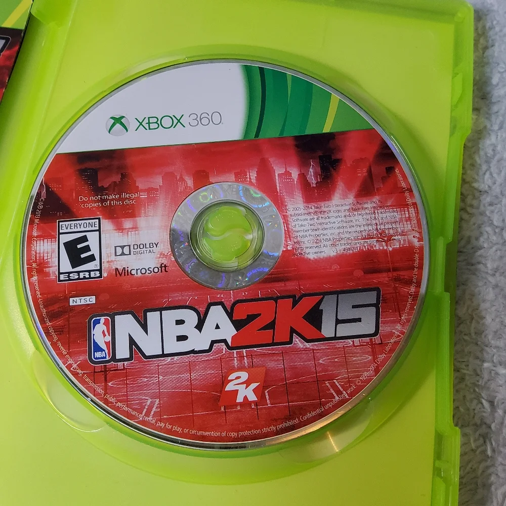 NBA 2K15 (Microsoft Xbox 360, 2014) CIB